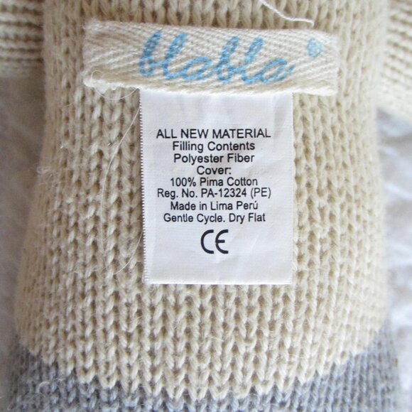 BlaBla Pima Cotton Knitted Lamb Stuffed Animal Plush – Lima Peru - Picture 5 of 5